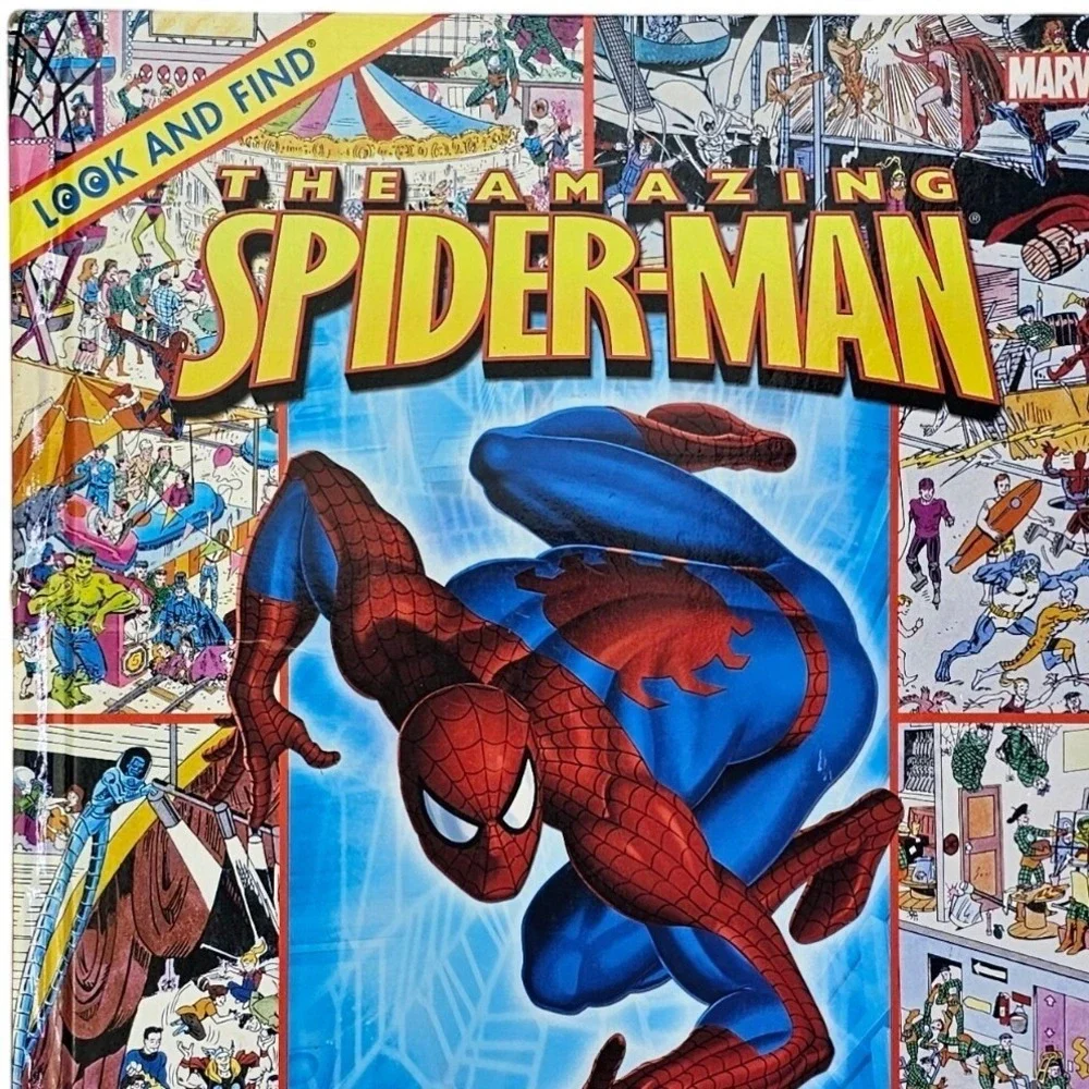 Marvel‎ Look and Find The Amazing Spider-Man Hardcover Kids Activity Book 2006
